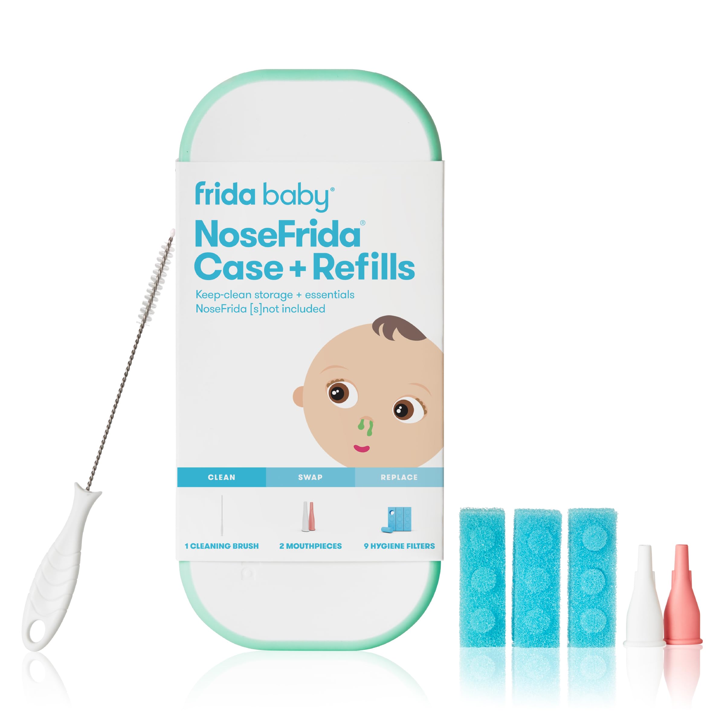 Frida Baby Nosefrida Case + Refills, Cleaning And Storage For Doctor-R ...