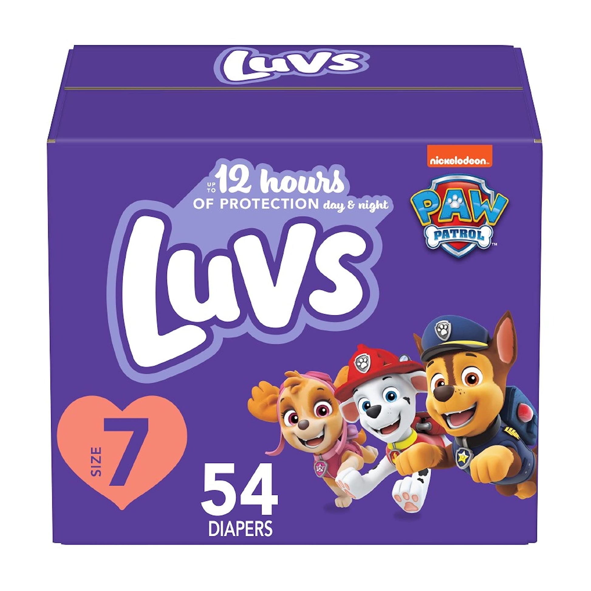 Luvs Size 7 Baby Diapers, Platinum Protection Bluey Diapers For Day & Night, Size 7, 54 Count (Packaging May Vary)
