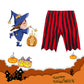 3Pcs Baby Boys Pirate Costume Halloween Infant Pirate Outfit Long Sleeve Pants With Headband (Black02, 6-12 Months)
