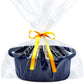 ABenkle Small Woven Basket with Gift Bag and Ribbons, 12  x 8  x 5  - Cute Decorative Gift Basket Nursery Storage Organizer for 