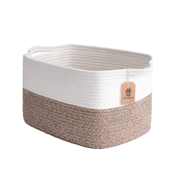 Goodpick Cube Storage Bins - Shelf Baskets For Storage Toys Storage Basket Towel Book Cloth Storage Bins For Office Woven Basket