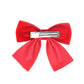 Deeka 2 Pcs 4' Hand-Made Velvet Hair Bows Alligator Clips Hair Accessories For Little Teen Toddler Girls Kids Set Of 2 -Red