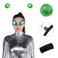 Dolkoic 4Pcs Halloween Alien Headband And Glasses,Alien Martian Antenna Headband Set Costume Party Favors Accessory For Adults A