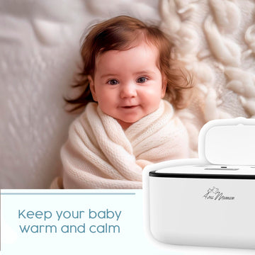 Avec Maman Baby Wipe Warmer Dispenser S1 - Adjustable Digital Temperature Control - Wipe Warmer And Baby Wet Wipes Dispenser - B