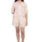 Tweeny Mini Girls Kids Pure Rayon Nightsuit | Nightwear | Sleepwear Combo Set of Top and Shorts | Summer Wear Drop Shoulder Styl