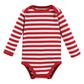 Touched By Nature Unisex Baby Organic Cotton Long-Sleeve Bodysuits, Christmas Cookies, 12-18 Months