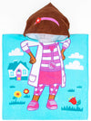 Disney Doc Mcstuffins Doc Kids Bath/Pool/Beach Hooded Poncho - Super Soft & Absorbent Cotton Towel, Measures 22 X 22 Inches (Off