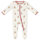Giraffe Footie For Baby - 95% Viscose From Bamboo, 5% Spandex - Soft Newborn Sleepwear, Baby Pajamas, Unisex Baby Clothes, Zippe