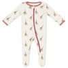 Giraffe Footie For Baby - 95% Viscose From Bamboo, 5% Spandex - Soft Newborn Sleepwear, Baby Pajamas, Unisex Baby Clothes, Zippe