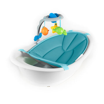 Summer Infant Gentle Support Multi-Stage Tub - For Ages 0-24 Months - Includes Soft Support, Two Bath Toys, A Hook for Storage a