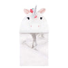 Hudson Baby Unisex Baby Cotton Animal Face Hooded Towel, Rainbow Unicorn, One Size