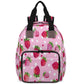 CNNINGYI Baby Diapers Bag Backpack, Strawberry Pink Fruit Waterproof Large Baby Bag for Mom Dad, Cute Strawberry Travel Diaper B