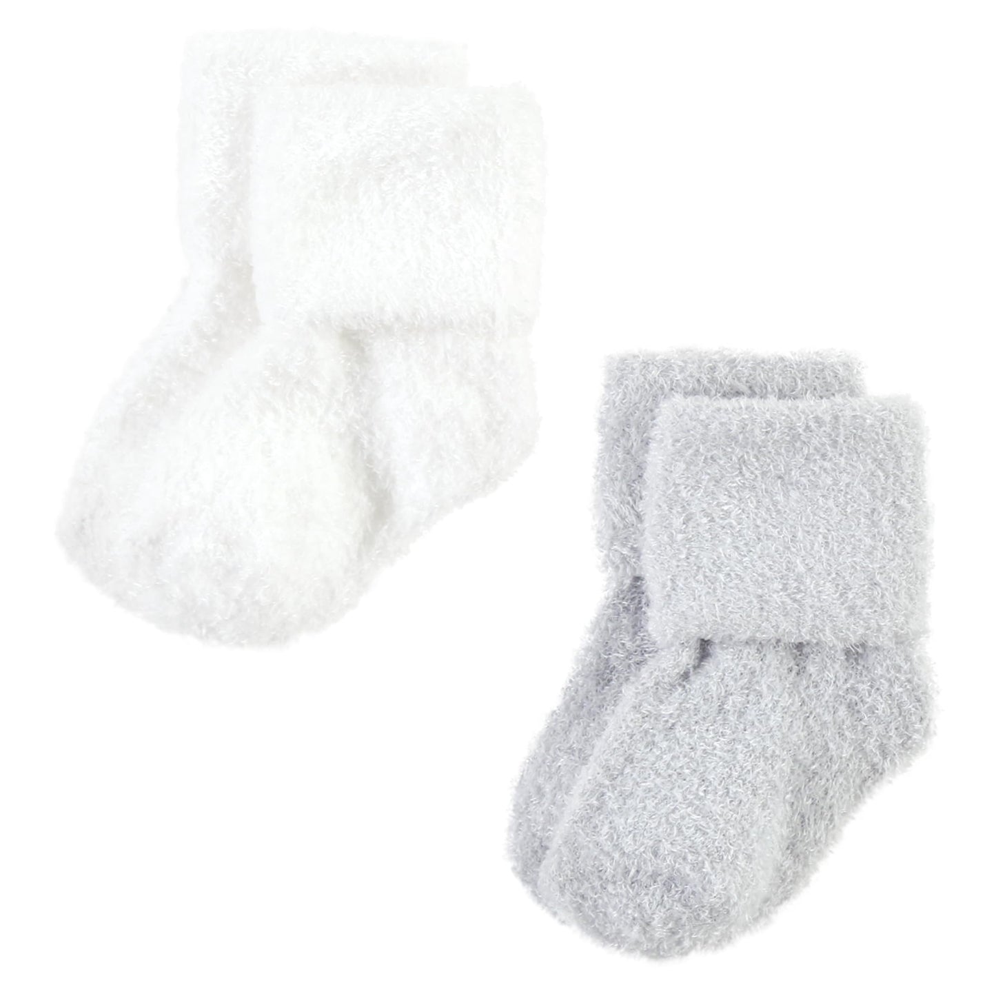 Hudson Baby Unisex Baby Cotton Rich Newborn And Terry Socks, Blue Star, 12-24 Months