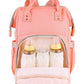 House Of Quirk Baby Diaper Bag Maternity Backpack (Pink)