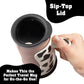 Hog Wild Moo Mixer Supreme Chocolate Milk Mixer Mug - 16 Oz Cup + No Spill Sip Lid & Easy To Clean Detachable Base - Automatical