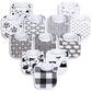 Benoxine Baby Bandana Drool Bibs Soft and Absorbent 100% Organic Cotton Bandana Bibs Set for Boys Girls Newborn Unisex Plain Col