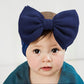 Lanmerry Hairband 5 Pack - For Girls Baby Headbands With Bows Elastics Hairbands Oversized Head Wraps Infant Toddlers Kids Navy