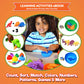 Jumbo Sorting & Counting Dinosaurs Matching Game - Educational Dinosaur Toys for 3 4 5 Year Olds with 54 Math Manipulatives, Din