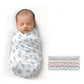 CARERIO 100% Mulmul Baby Swaddle Set, Pack of 4, Printed Breathable & Anti Allergic Swaddle Wrap for New Born Baby, Size114cm x