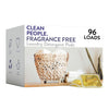 Clean People Fragrance Free Laundry Detergent Pods - Plant-Based, Hypoallergenic Laundry Pods - Ultra Concentrated, Plastic Free