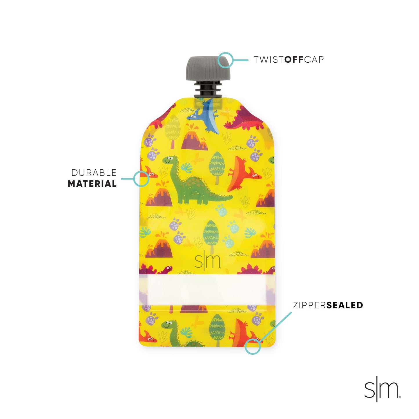 Simple Modern Reusable Baby Food Pouches For Toddlers  Bpa Free Plastic, Food Safe, Freezer Safe  Refillable For Applesauce Yogu