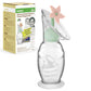 haakaa Manual Breast Pump with Flower Stopper Set, Gen.2 Silicone Hand Pump with Suction Base, BPA Free (4oz/100ml, Blush)
