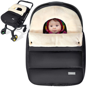 Orzbow Car Seat Covers For Babies Winter, Universal Baby Car Seat Cover With Adjustable Collar, Waterproof Carseat Cover With Zi