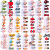 FZBNSRKO Hair Clips for Girls,30pcs Lovely Barrettes Clips Fully Ribbon Lined Baby Hair Clips Flower/Fruit/Rainbow Hairpin Toddl