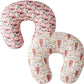 Little Jump 2 Pack Floral Nursing Pillow Cover Slipcover for Breastfeeding Pillows, Soft and Stretchy Safely Breastfeeding Pillo
