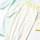 Simple Joys By Carter'S Baby 3-Pack Neutral Cotton Sleeper Gown, Grey/Green/Yellow, Newborn