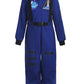 ReliBeauty Boys Girls Kids Children Astronaut Role Play Costume, Royal, 8/140