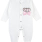 Lilax Baby Girl Jewels Crown Layette 4 Piece Gift Set 0-3 Months Pink