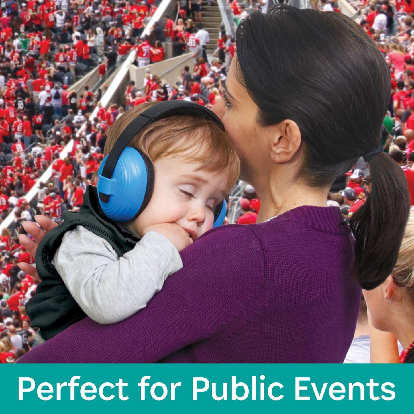 Kidco Whispears - Baby Ear Protection Headphones, Noise Cancelling Ear Muffs For Babies, Toddlers, & Infants - Blue