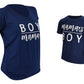 Boy Mama Matching Mommy And Me Outfits Mom Daughter Shirts Mothers Day Outfits Mama Mini Clothing (Womens M, Blue)