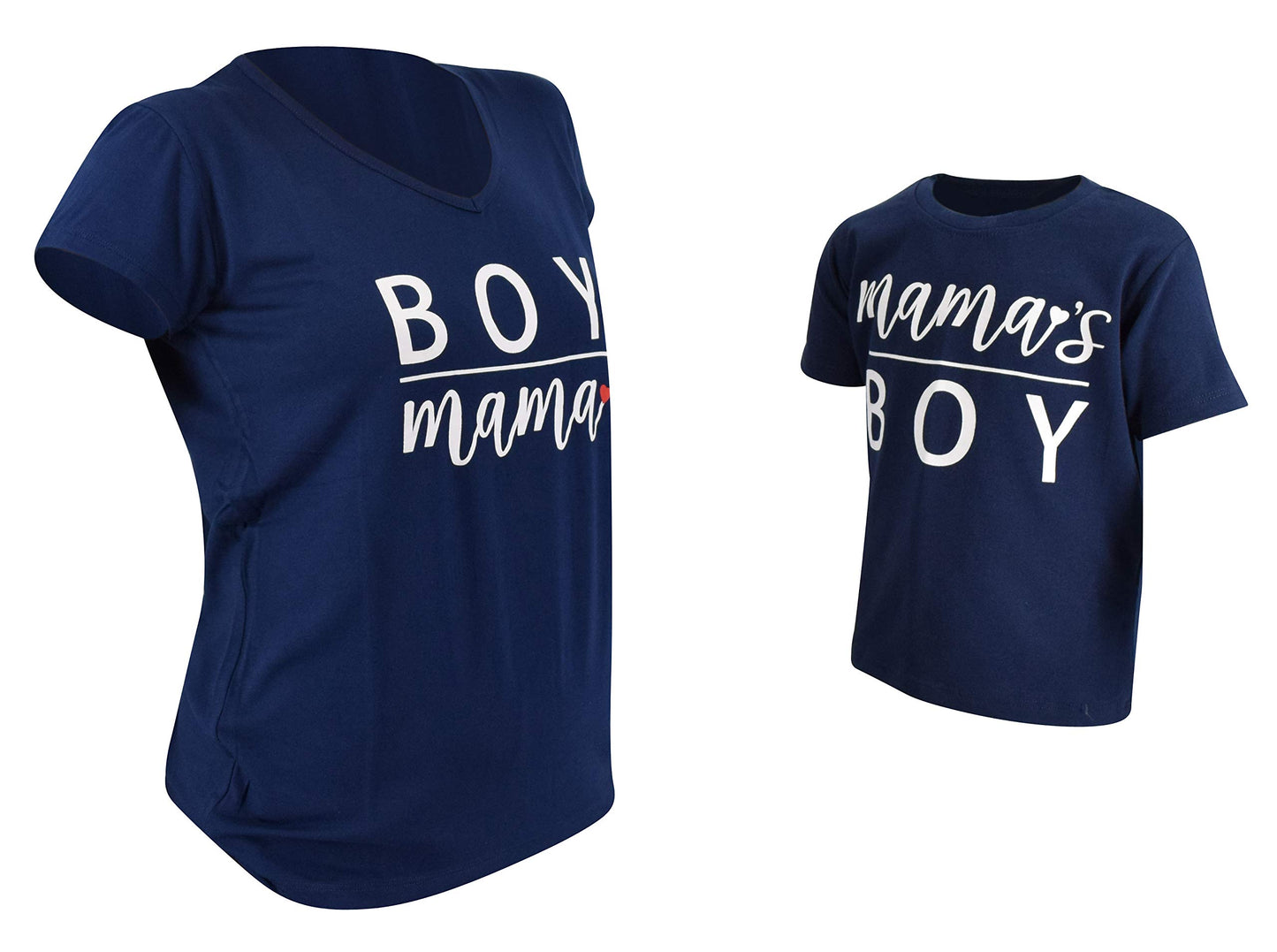 Boy Mama Matching Mommy And Me Outfits Mom Daughter Shirts Mothers Day Outfits Mama Mini Clothing (Womens M, Blue)