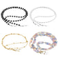 Onesing 4 Pcs Eyeglass Chains For Women Eyeglasses String Holder Glasses Strap Eyewear Chain Glasses Cord Lanyard Gift (Black, S