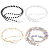 Onesing 4 Pcs Eyeglass Chains For Women Eyeglasses String Holder Glasses Strap Eyewear Chain Glasses Cord Lanyard Gift (Black, S