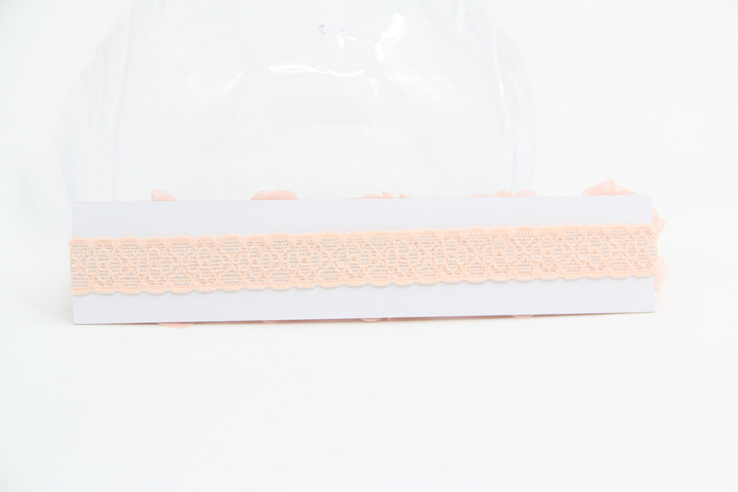 Asufegucd Baby Toddler Elastic Chiffon Flower Headbands Princess Girls Hand Sewing Beads Flower Headwear Nylon (Qj11 White Pink)