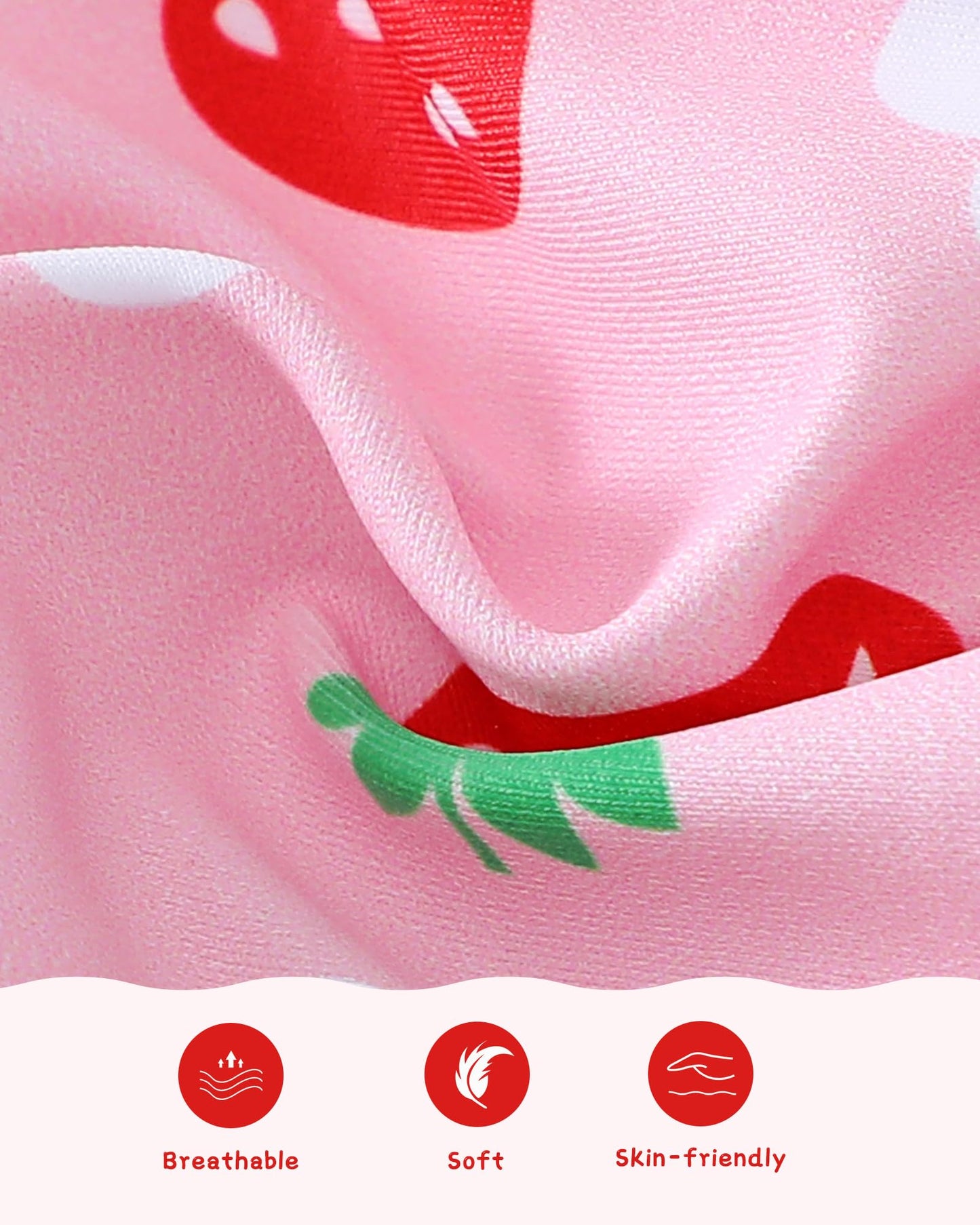 Baby Girl Bathing Suit Newborn Infant Swimsuit Girl 3-6 Months Two Piece Red Strawberry Swimwear Summer Beach Baby Bikini Tankin