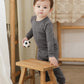 Vaenait Baby Infant Toddler Kids Cotton Sleepwear Pajama Pjs 2Pcs Set Basic Warmgrey Jm