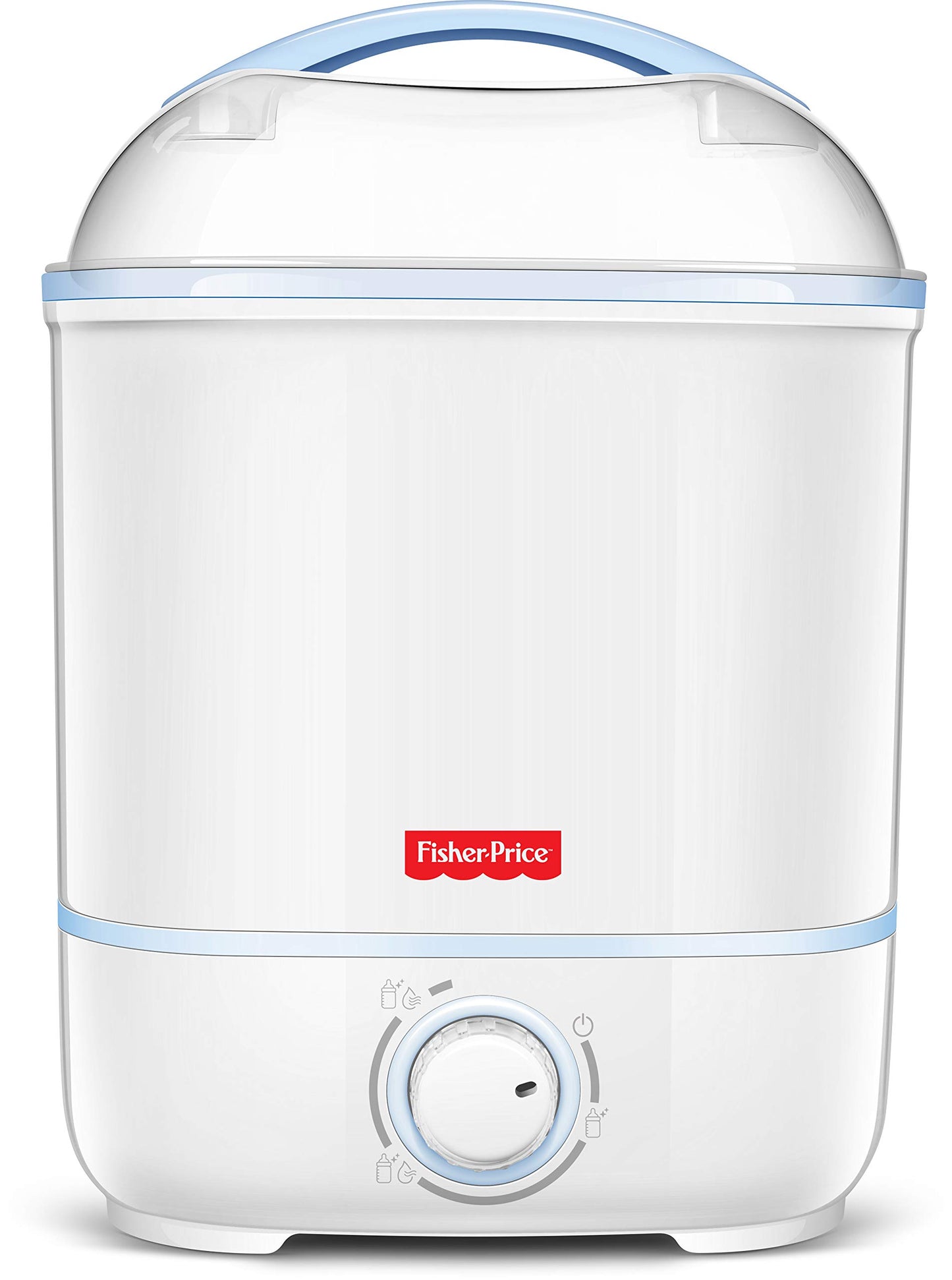 FisherPrice Automatic Sterilizer & Dryer With Air Filter For Baby Essentials | 6Bottle Capacity | Auto ShutOff  (Sterilizer 