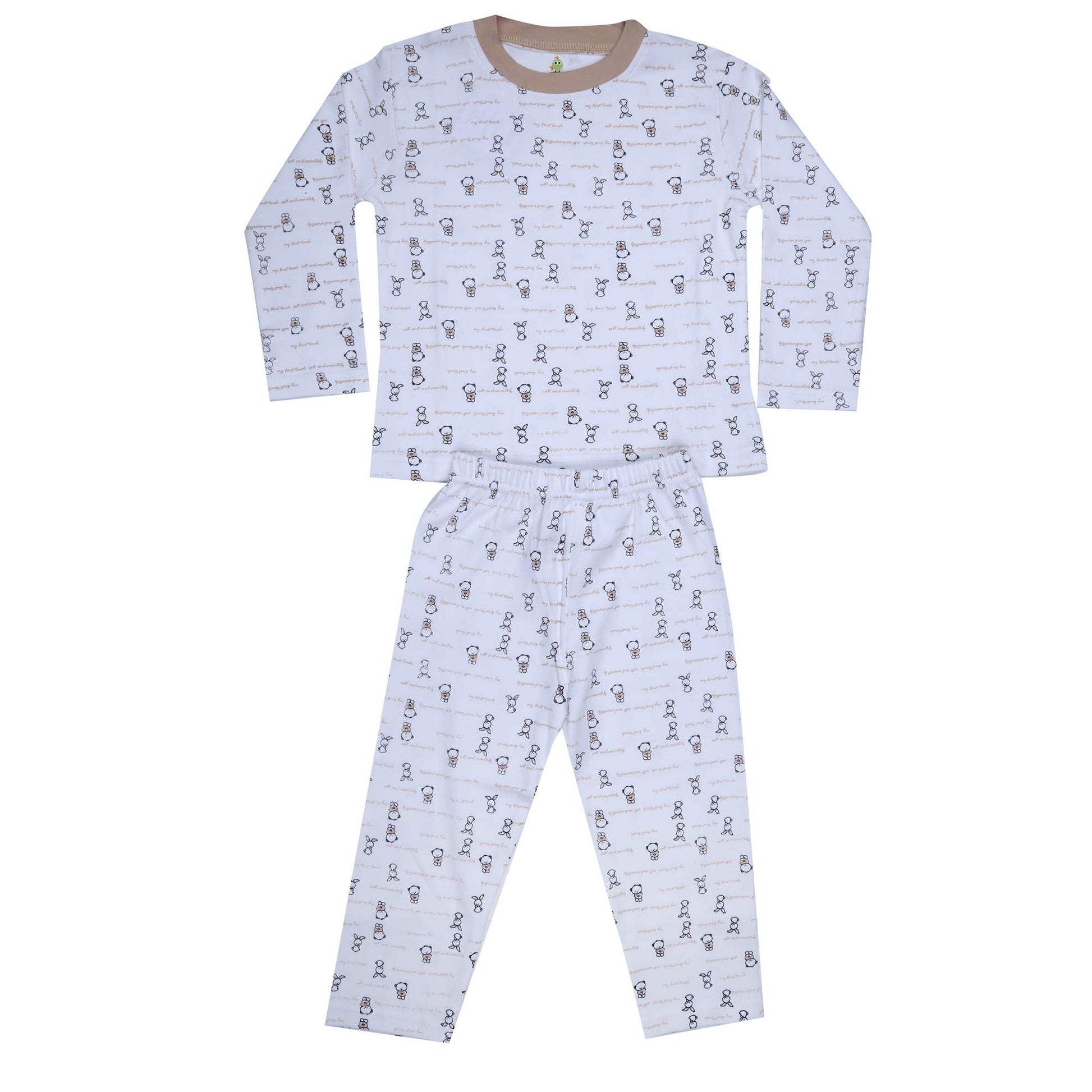 100% Cotton Bunny Printed Night Suit (23 Years)
