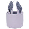 Leziazany Easter Basket Seersucker Egg Hunt Bunny Baskets For Kids With Cute Rabbit Ears Stripe Storage Gifts Candies Personaliz