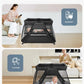 Lilian&Gema 2-In-1 Travel Crib, Portable Crib With Backpack, Lightweight Baby Travel Playpen, Foldable Play Yard With Thick Matt