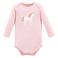 Hudson Baby Unisex Baby Cotton Long-Sleeve Bodysuits, Gold Unicorn, 6-9 Months