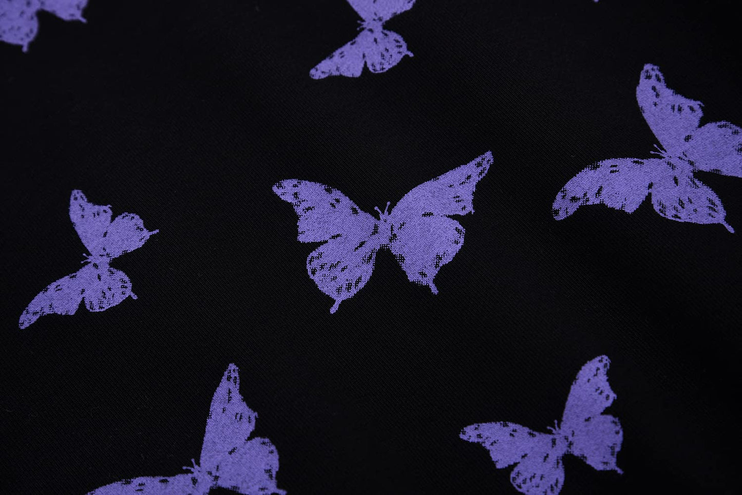 Biniduckling Baby Crew Neck Sweatshirt Girls 18 Months Butterfly Black