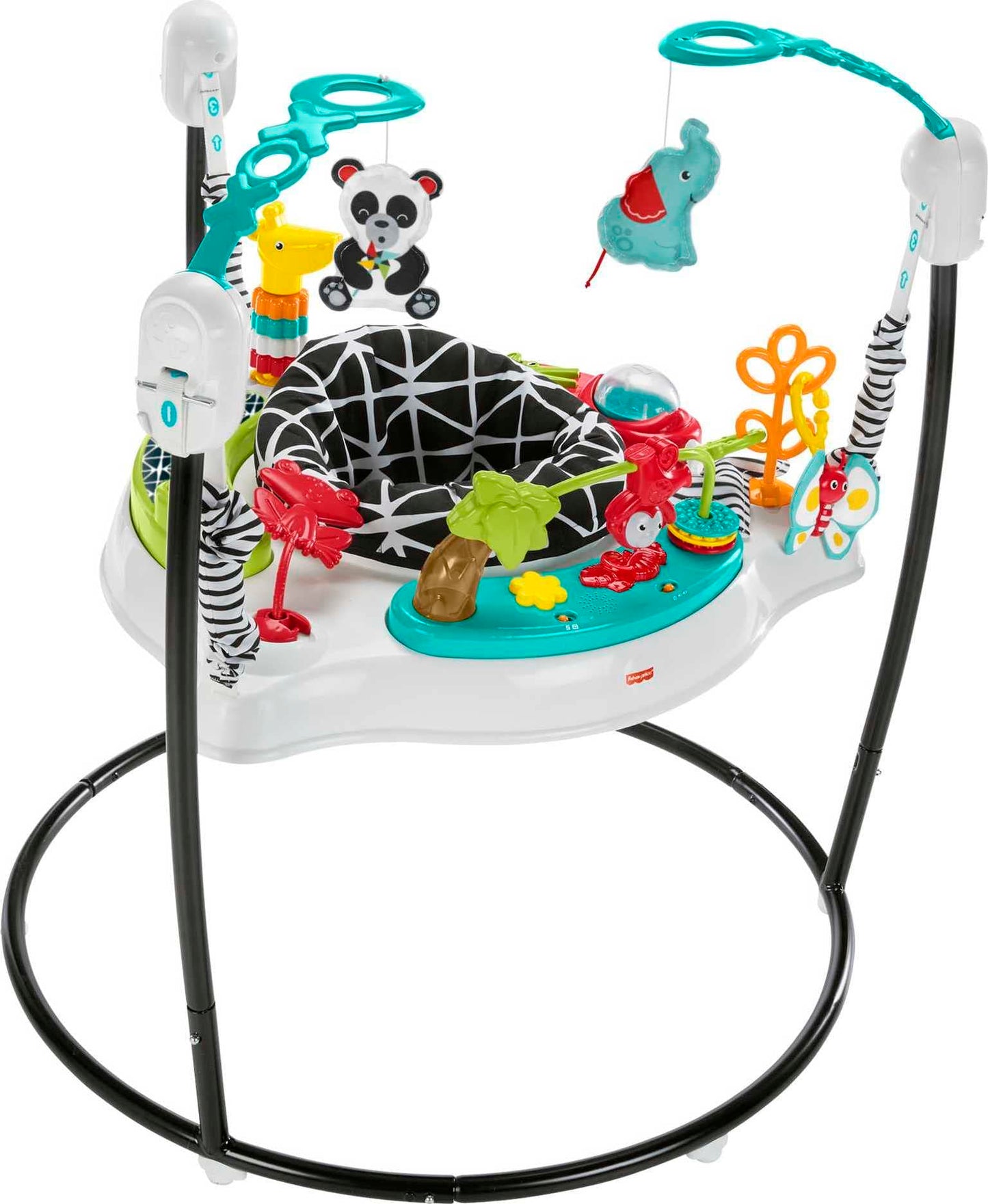 Fisher-Price Baby Bouncer Rainforest Jumperoo Musical Activity Center with Lights Sounds & Developmental Toys