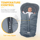 Orzbow Universal Footmuff For Stroller, Winter Warm Baby Stroller Bunting Bag, Waterproof Windproof Warm Polar Fleece Lined For