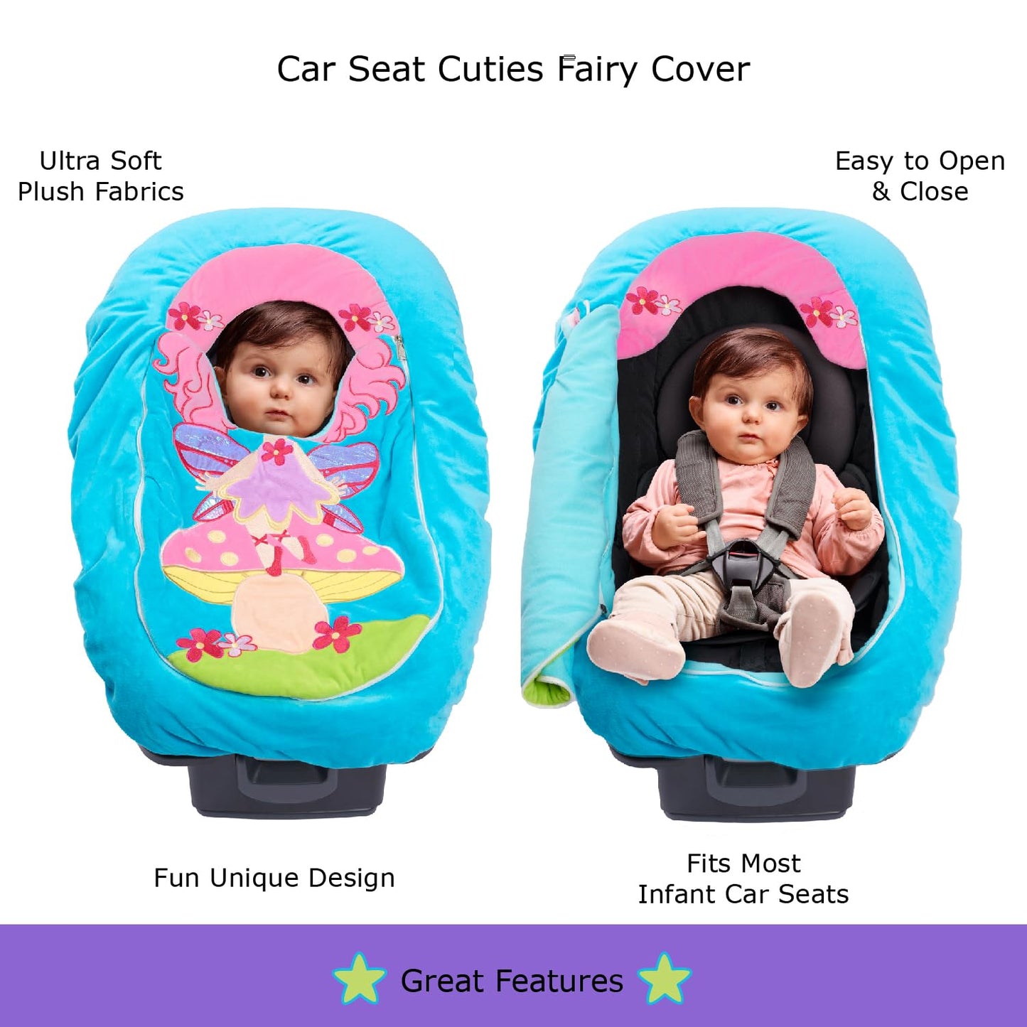 Car Seat Cuties Fairy: Infant Car Seat Cover