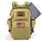 SHARKMOUTH Military Diaper Bag for Baby - Large Baby Backpack with Changing Pad for Boy Girl - Army Dad Diaper Bag for Hiking Tr